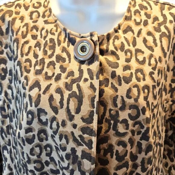 Cabi Carol Anderson by Invitation Signature Animal Print Jacket Sz S 3/4 Sleeves - Picture 4 of 10